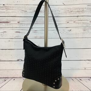 Black purse excellent condition silver accents